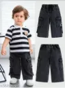 Side buckle straight fit pants s-561052502