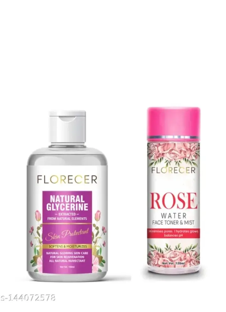 [s-144072578] Floresa Rose Water (120ML) and Glycerin (100ML) Face Cleanser