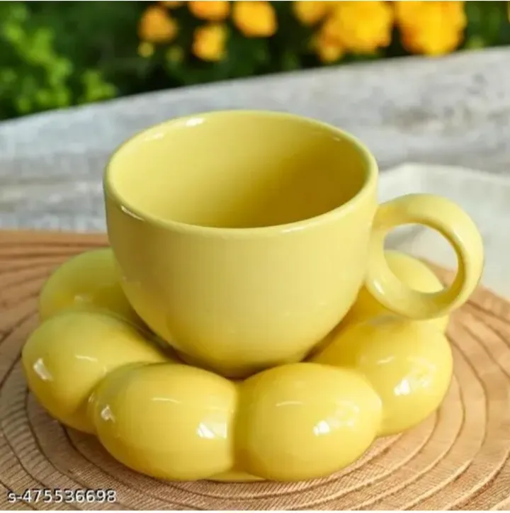 [s-475536698] Neti Decors Cute Sunflower Ceramic Cup Microwave Safe