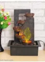 Beautiful artificial mini waterfall and Indian cultural art