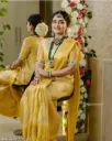 365 TREND Premium Banarasi Tissue Silk Saree | Floral Print |
