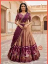 Beautiful South Indian style half saree, embroidered blouse