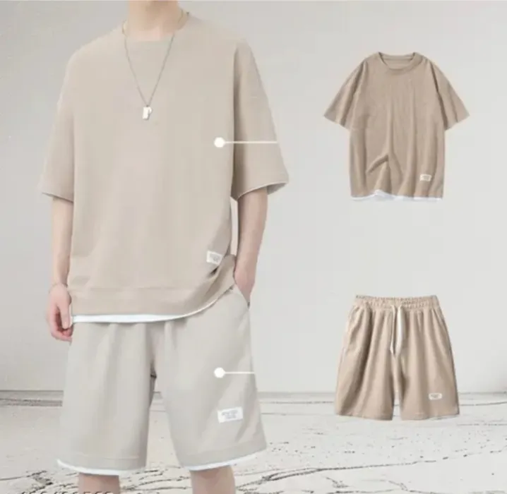 MK BROTHERS T-shirts and shorts Two piece set