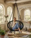 Pure Handloom Cotton Hammock Singing Chair | For Adults & Children
