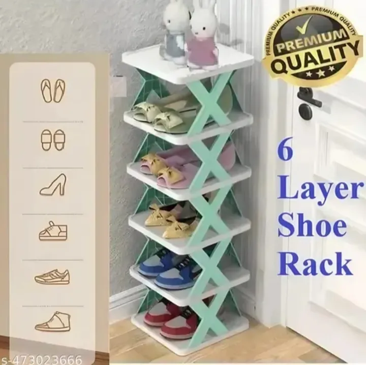STELITE || 6 Tier Shoe Rack Plastic for Home | Foldable ...