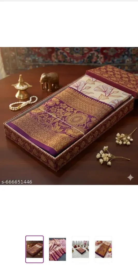 Vilochan Dharmavaram semi-patt silk zari weave, reverse weave border and reverse rich weave pallu.@ s-666651446